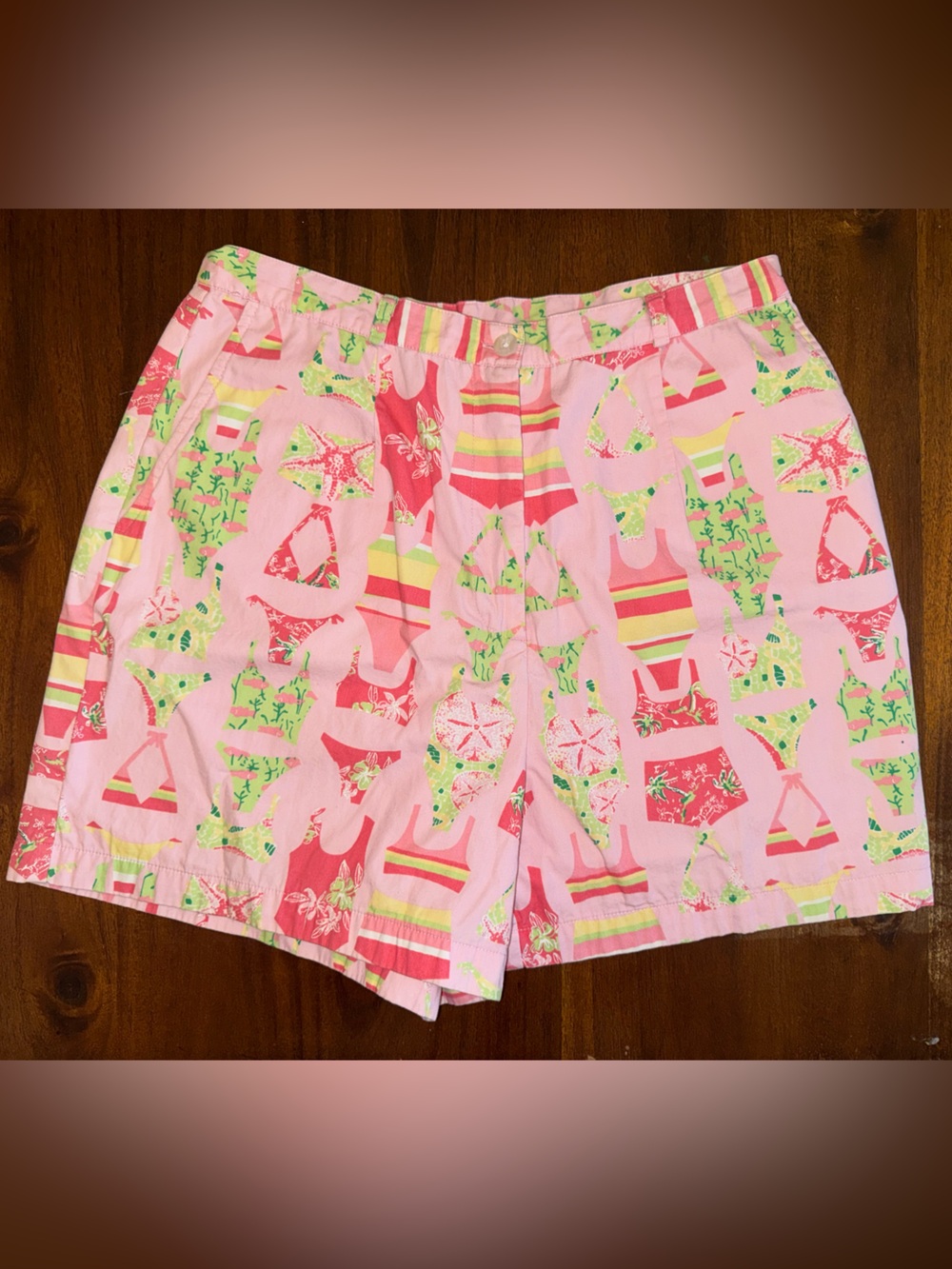 Lilly Pulitzer Pink Multicolor Swimsuit Print Shorts